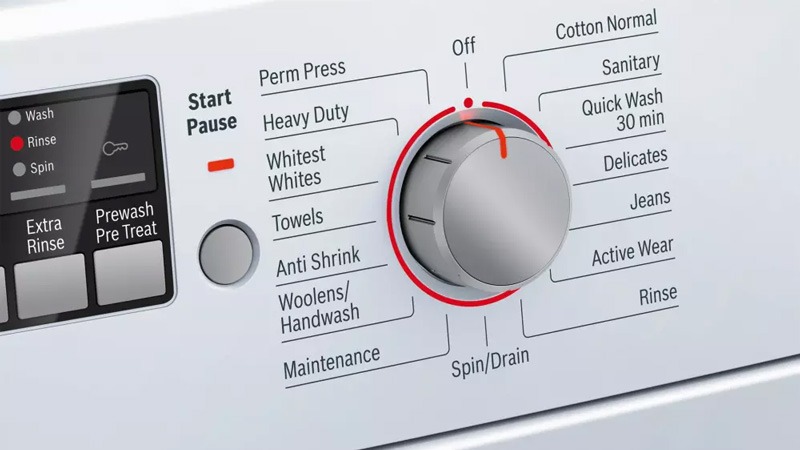 راهنمای کامل اصطلاحات تنظیمات ماشین لباسشویی