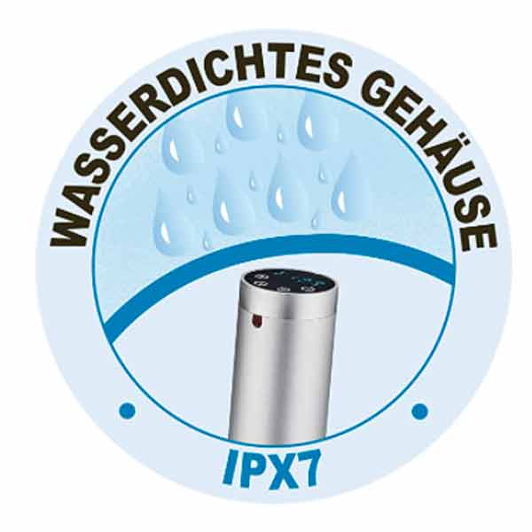 استاندارد IPX7 مقاومت در برابر نفوذ آب